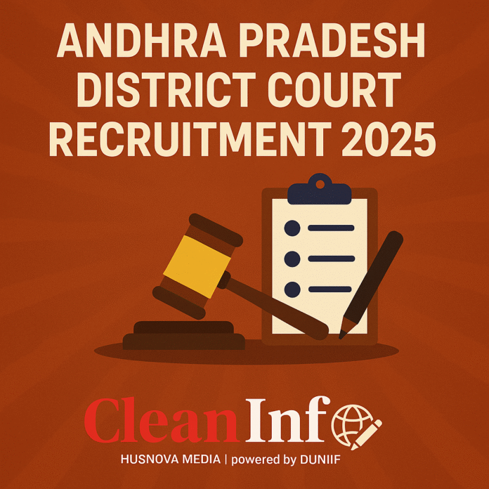 ANDHRA PRADESH DISTRICT COURT RECRUITMENT 2025